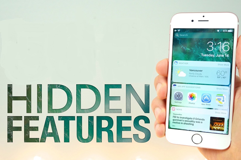 iOS 10 and iPhone 7 hidden features