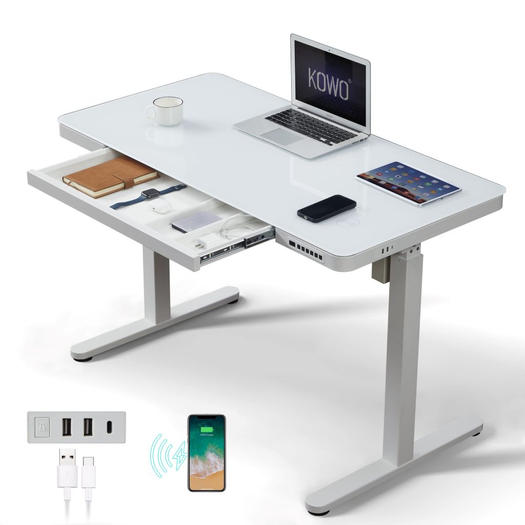 Ergonomic Desks with Wireless Charging Integration
