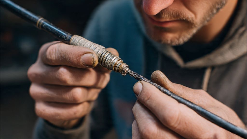 Repairing a Splintered Graphite Rod Tip