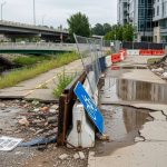 Atlanta infrastructure construction workers reviewing safety compliance plans