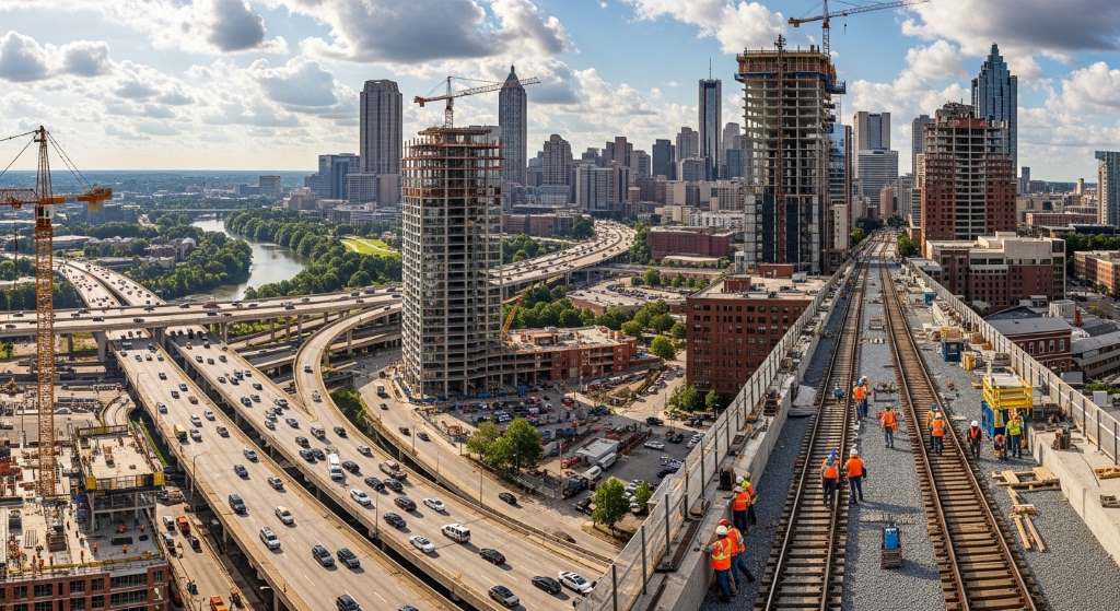 Engineers inspecting bridge infrastructure compliance in Atlanta GA