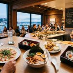 Seattle restaurant serving Pacific Northwest salmon with Japanese-inspired miso glaze and seasonal vegetables