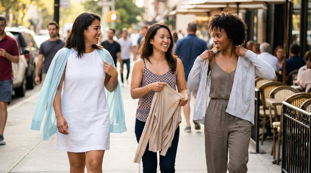 Why Women in Houston, TX Use Lightweight Cardigans for Sleeveless Fashion