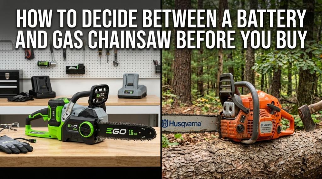 How to Decide Between a Battery and Gas Chainsaw Before You Buy