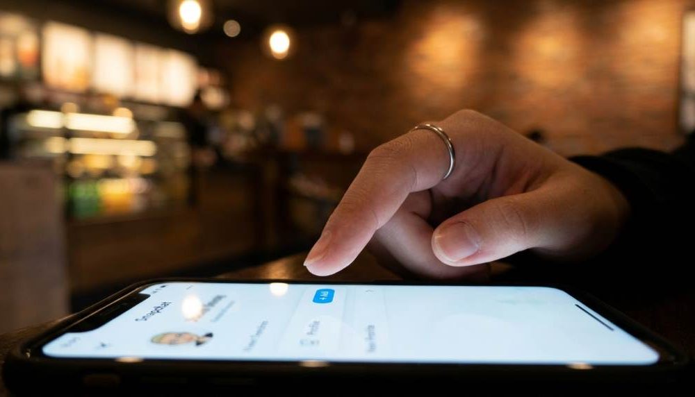 Snapchat pending friend request screen on smartphone