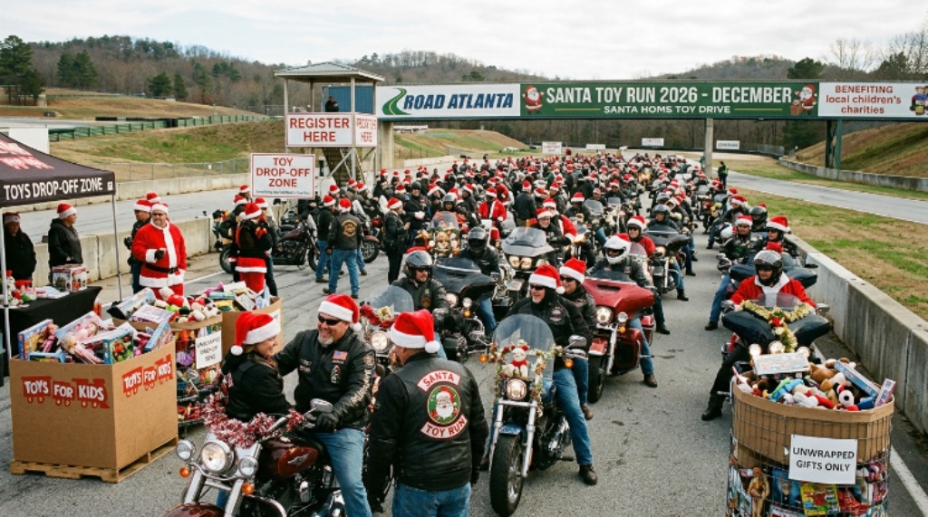Santa Toy Run 2026: Road Atlanta Dates, Schedule, Registration, Route and Toy Drive